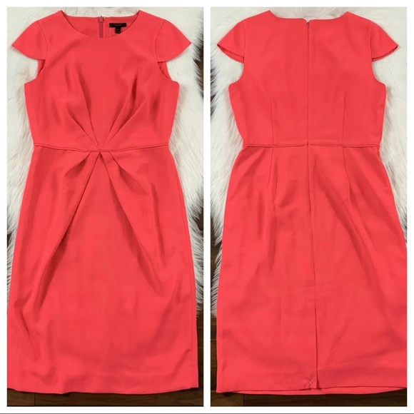 NWT J.Crew 8T Pink Pleated Dress in 365 Crepe - Picture 2 of 8